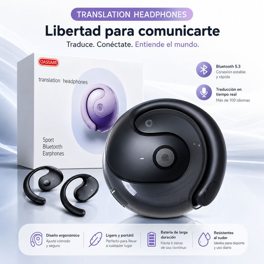 🎧AURICULARES TRADUCTORES 5.1 : Comunícate en Cualquier Idioma 🌎